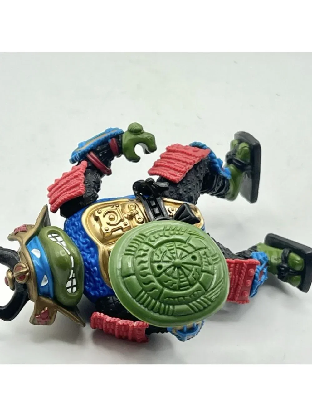 1990 TMNT Teenage Mutant Ninja Turtles – SAMURAI LEONARDO – With Shield